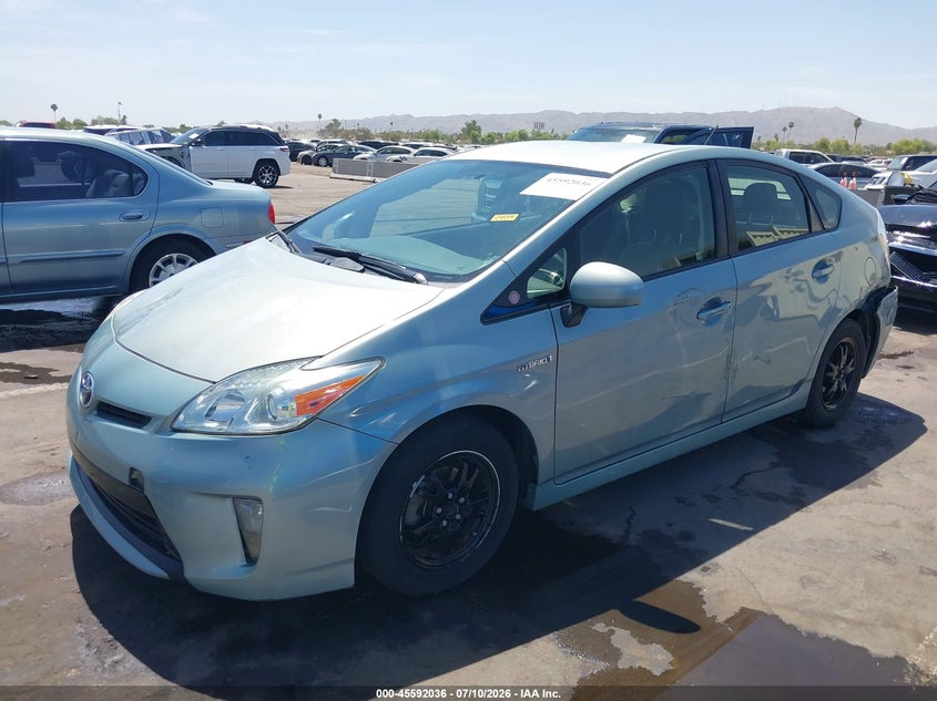 2013 Toyota Prius VIN JTDKN3DU5D1634462 IAAI salvage auction — REAR END, Salvage Title, sold $625 on 2026-07-28 (photo 2)