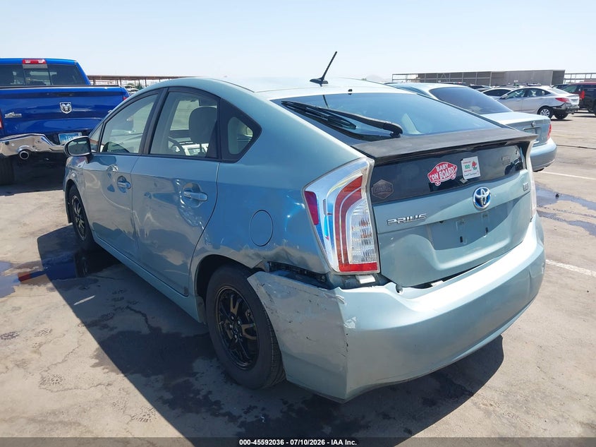 2013 Toyota Prius VIN JTDKN3DU5D1634462 IAAI salvage auction — REAR END, Salvage Title, sold $625 on 2026-07-28 (photo 6)