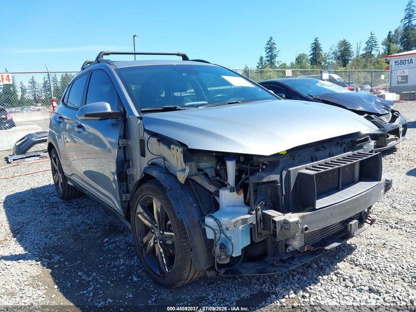 2019 Hyundai Kona VIN KM8K5CA58KU377611 IAAI salvage auction — RIGHT FRONT, Bill Of Sale (Washington), sold $3,050 on 2026-08-02 (photo 6)