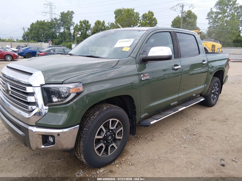 2021 Toyota Tundra VIN 5TFAY5F12MX980130 IAAI salvage auction — SIDE, Salvage Title, sold $20,300 on 2026-07-31 (photo 2)