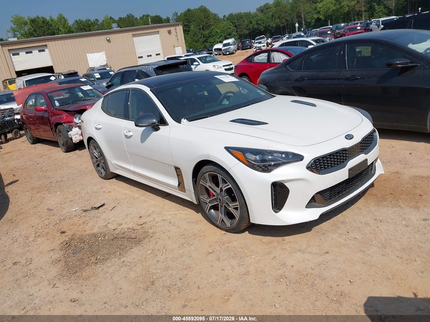 2020 Kia Stinger VIN KNAE55LC8L6075764 IAAI salvage auction — NORMAL WEAR, Salvage Rebuilt (North Carolina), sold $5,450 on 2026-07-30 (photo 1)