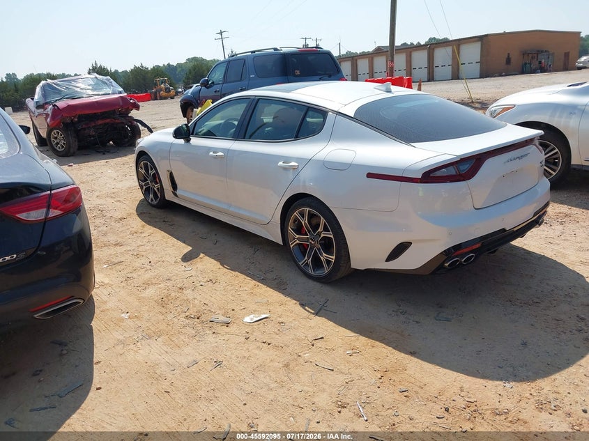 2020 Kia Stinger VIN KNAE55LC8L6075764 IAAI salvage auction — NORMAL WEAR, Salvage Rebuilt (North Carolina), sold $5,450 on 2026-07-30 (photo 3)