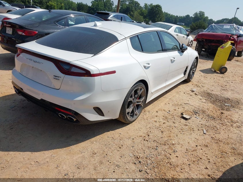 2020 Kia Stinger VIN KNAE55LC8L6075764 IAAI salvage auction — NORMAL WEAR, Salvage Rebuilt (North Carolina), sold $5,450 on 2026-07-30 (photo 4)