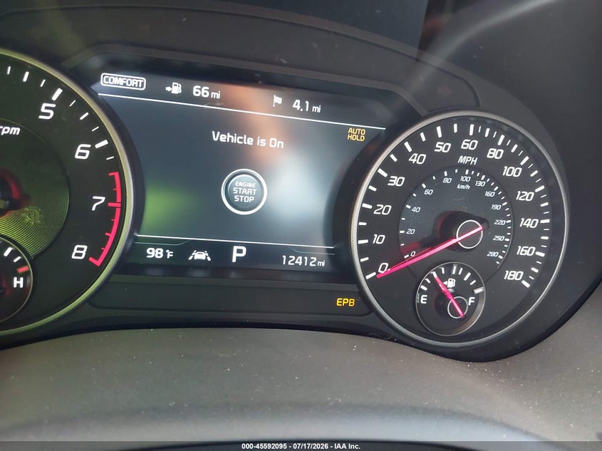 2020 Kia Stinger VIN KNAE55LC8L6075764 IAAI salvage auction — NORMAL WEAR, Salvage Rebuilt (North Carolina), sold $5,450 on 2026-07-30 (photo 7)
