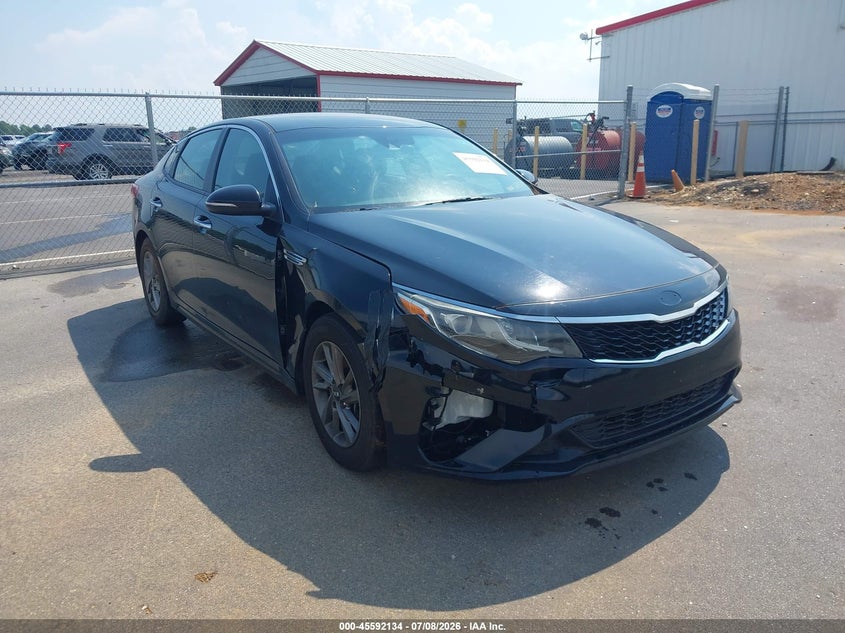 2019 Kia Optima VIN 5XXGT4L37KG363559 IAAI salvage auction — RIGHT FRONT, Salvage Title, sold $500 on 2026-07-16 (photo 1)
