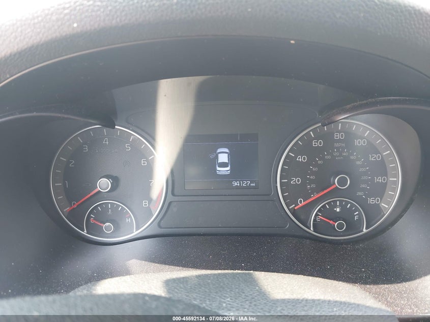 2019 Kia Optima VIN 5XXGT4L37KG363559 IAAI salvage auction — RIGHT FRONT, Salvage Title, sold $500 on 2026-07-16 (photo 7)