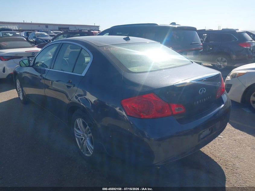 2011 Infiniti G37 VIN JN1CV6AR6BM352965 IAAI salvage auction — NORMAL WEAR, Clear (Colorado), sold $1,025 on 2026-08-01 (photo 3)