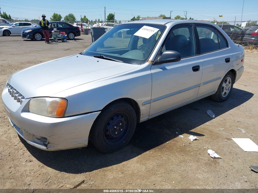 2000 Hyundai Accent VIN KMHCG45GXYU030144 IAAI salvage auction — NORMAL WEAR, Clear - Dealer Only (California), sold $375 on 2026-07-29 (photo 2)