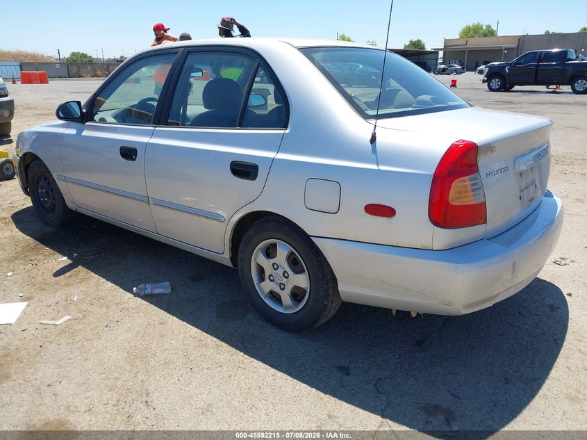 2000 Hyundai Accent VIN KMHCG45GXYU030144 IAAI salvage auction — NORMAL WEAR, Clear - Dealer Only (California), sold $375 on 2026-07-29 (photo 3)
