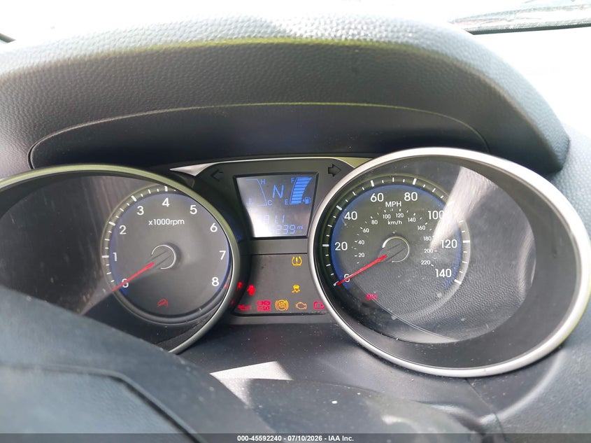 2011 Hyundai Tucson VIN KM8JU3AC7BU297701 IAAI salvage auction — REAR END, Rebuildable (Florida), sold $100 on 2026-07-29 (photo 7)