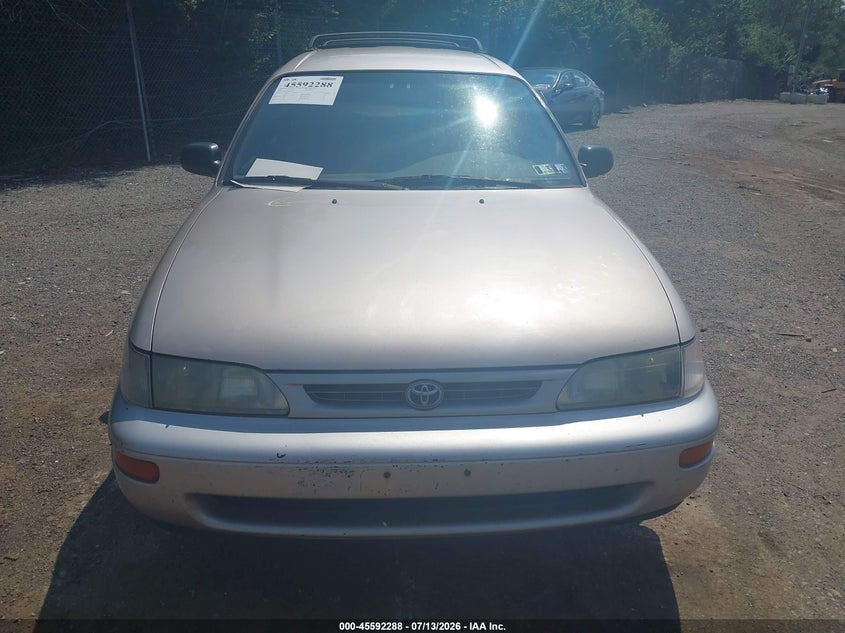 1996 Toyota Corolla VIN JT2EB02E7T0109495 IAAI salvage auction — NORMAL WEAR, Clear (Pennsylvania), sold $2,050 on 2026-07-17 (photo 6)