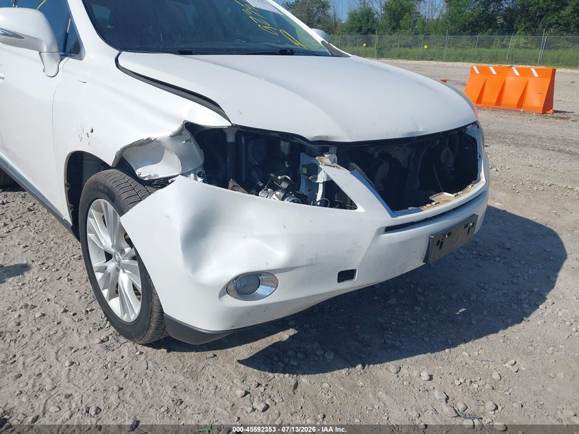 2011 Lexus Rx 450h VIN JTJBC1BAXB2043079 IAAI salvage auction — FRONT END, Junk Bill Of Sale Mv2459 (Wisconsin), sold $2,600 on 2026-07-23 (photo 6)