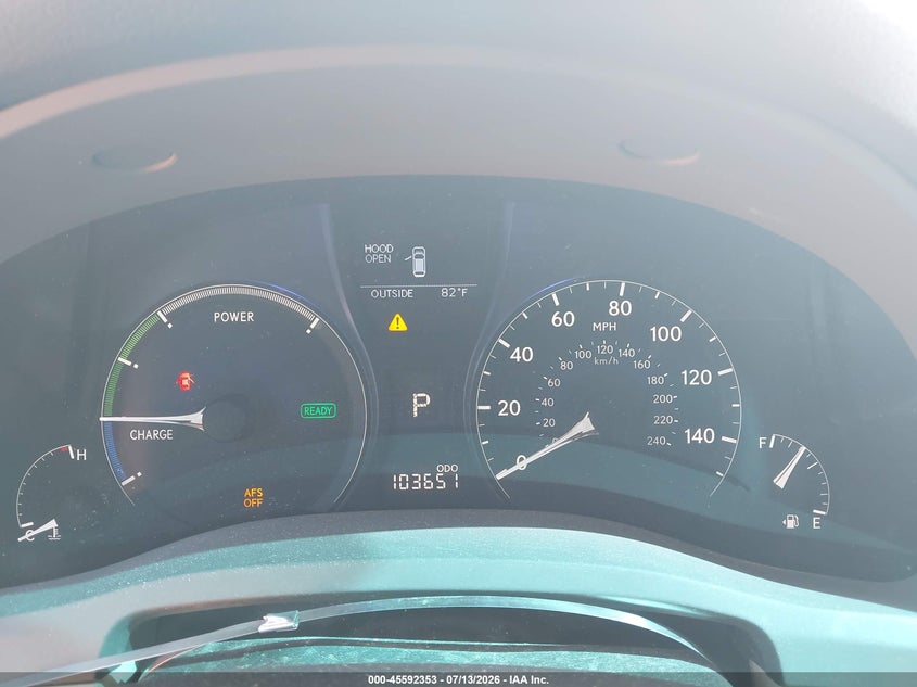 2011 Lexus Rx 450h VIN JTJBC1BAXB2043079 IAAI salvage auction — FRONT END, Junk Bill Of Sale Mv2459 (Wisconsin), sold $2,600 on 2026-07-23 (photo 7)