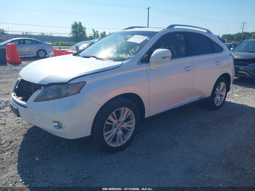 2011 Lexus Rx 450h VIN JTJBC1BAXB2043079 IAAI salvage auction — FRONT END, Junk Bill Of Sale Mv2459 (Wisconsin), sold $2,600 on 2026-07-23 (photo 2)