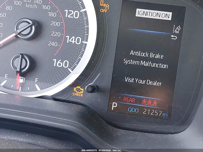2022 Toyota Corolla cross VIN 7MUCAAAG7NV016816 IAAI salvage auction — FRONT END, Salvage Title, sold $7,200 on 2026-07-31 (photo 7)