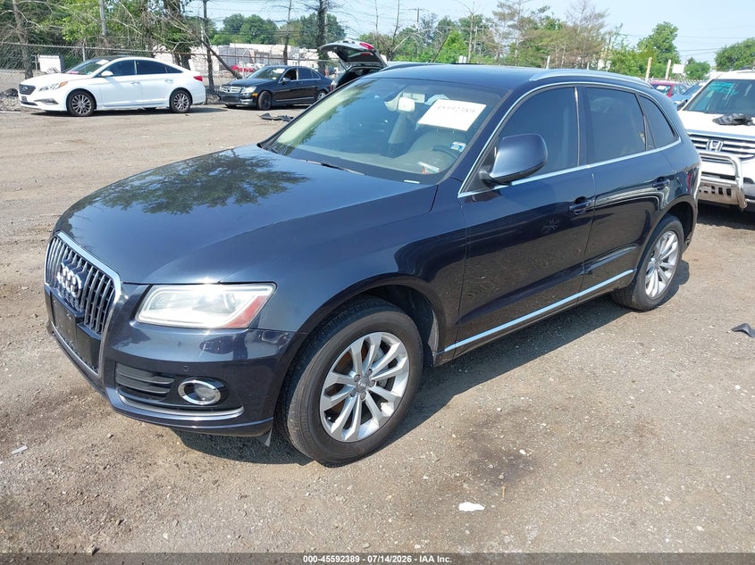 2013 Audi Q5 VIN WA1LFAFP6DA009494 IAAI salvage auction — NORMAL WEAR, Clear (New Jersey), sold $425 on 2026-07-29 (photo 2)