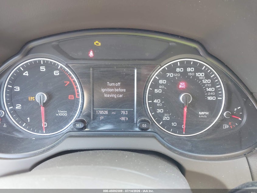 2013 Audi Q5 VIN WA1LFAFP6DA009494 IAAI salvage auction — NORMAL WEAR, Clear (New Jersey), sold $425 on 2026-07-29 (photo 7)