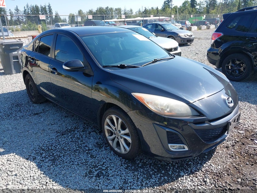 2010 Mazda 3 VIN JM1BL1S69A1104196 IAAI salvage auction — LEFT FRONT, Bill Of Sale (Washington), sold $575 on 2026-08-01 (photo 1)