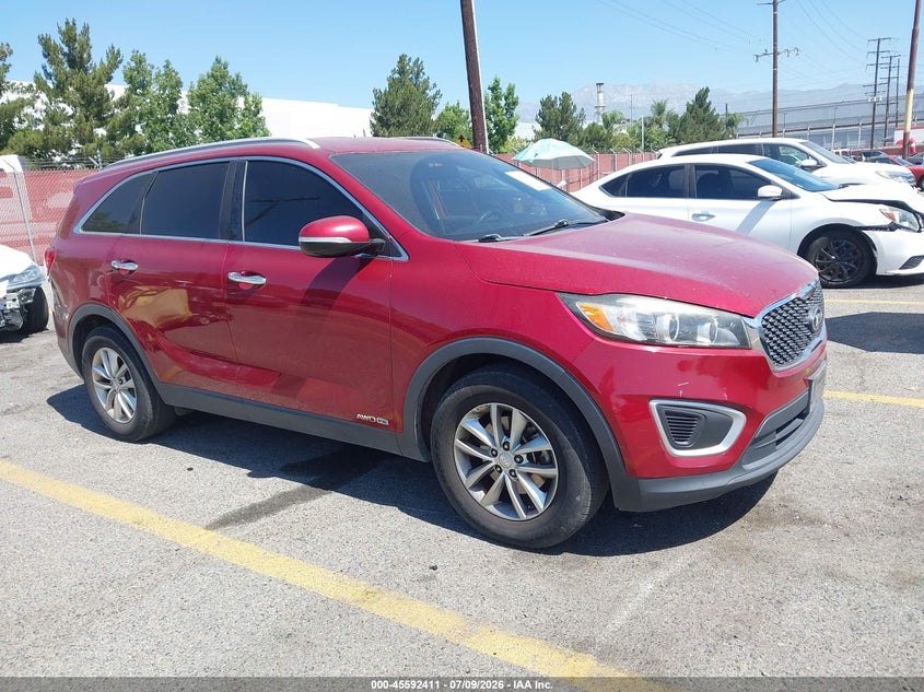 2016 Kia Sorento VIN 5XYPGDA5XGG177199 IAAI salvage auction — NORMAL WEAR, Clear - Dealer Only (California), sold $1,200 on 2026-07-28 (photo 1)