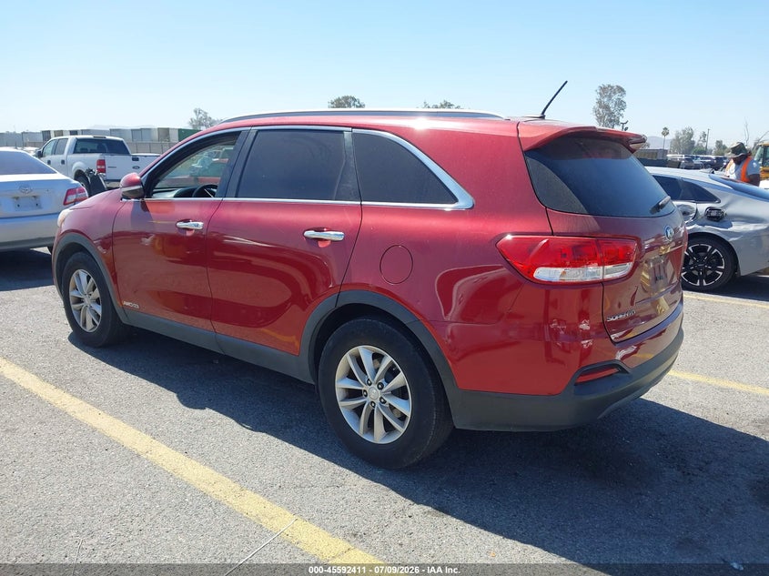 2016 Kia Sorento VIN 5XYPGDA5XGG177199 IAAI salvage auction — NORMAL WEAR, Clear - Dealer Only (California), sold $1,200 on 2026-07-28 (photo 3)