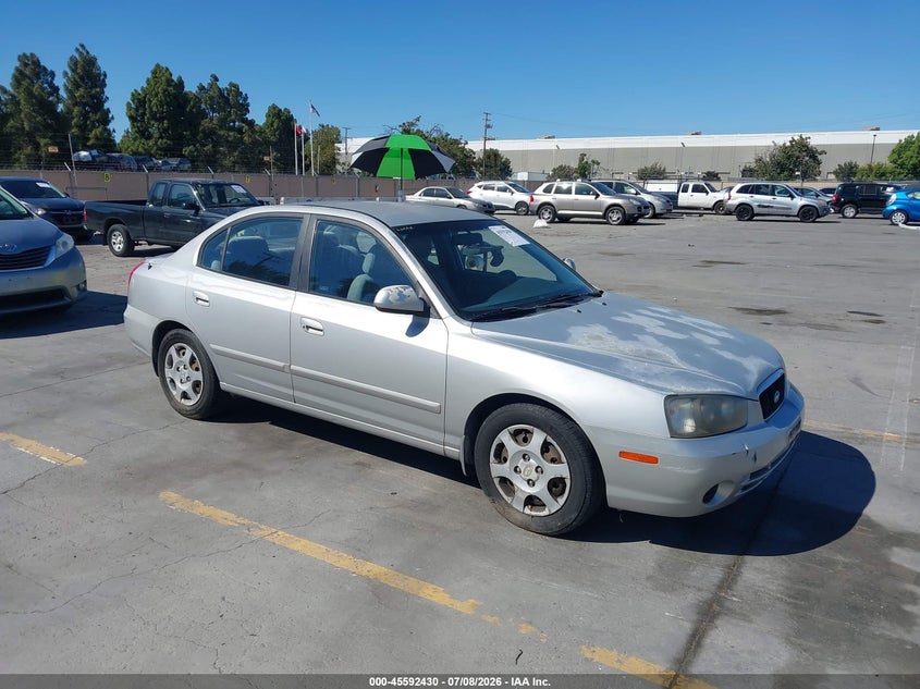 2002 Hyundai Elantra VIN KMHDN45D52U251061 IAAI salvage auction — NORMAL WEAR, App For Dup Clear (California), sold $200 on 2026-07-29 (photo 1)