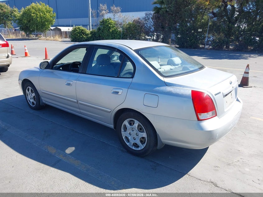 2002 Hyundai Elantra VIN KMHDN45D52U251061 IAAI salvage auction — NORMAL WEAR, App For Dup Clear (California), sold $200 on 2026-07-29 (photo 3)