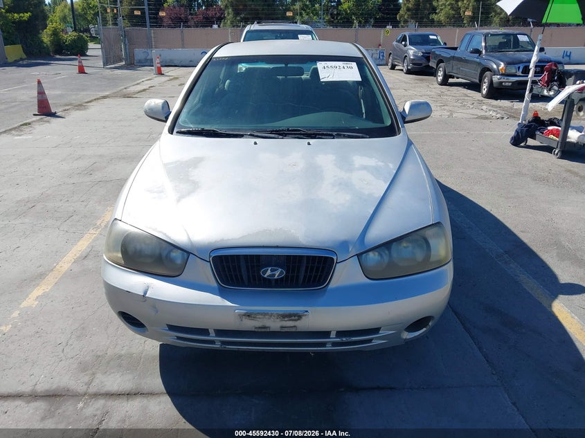 2002 Hyundai Elantra VIN KMHDN45D52U251061 IAAI salvage auction — NORMAL WEAR, App For Dup Clear (California), sold $200 on 2026-07-29 (photo 6)