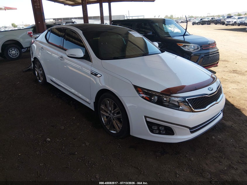 2015 Kia Optima VIN 5XXGR4A66FG447549 IAAI salvage auction — REAR END, Salvage (Arizona), sold $1,600 on 2026-07-28 (photo 1)