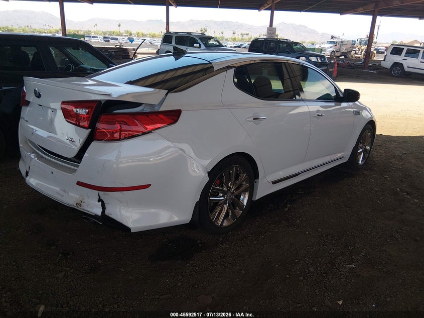 2015 Kia Optima VIN 5XXGR4A66FG447549 IAAI salvage auction — REAR END, Salvage (Arizona), sold $1,600 on 2026-07-28 (photo 4)