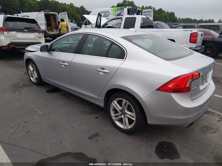 2015 Volvo S60 VIN YV126MFM2F2361570 IAAI salvage auction — FRONT END, Salvage (North Carolina), sold $1,350 on 2026-08-12 (photo 3)