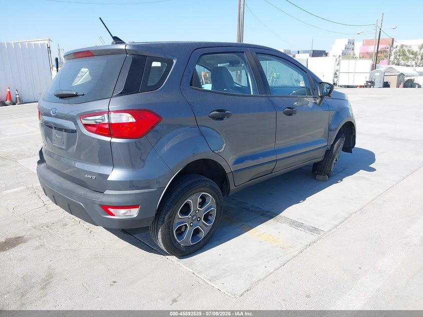 2022 Ford Ecosport VIN MAJ6S3FL3NC463205 IAAI salvage auction — RIGHT FRONT, Wait Title, sold $3,000 on 2026-09-02 (photo 4)