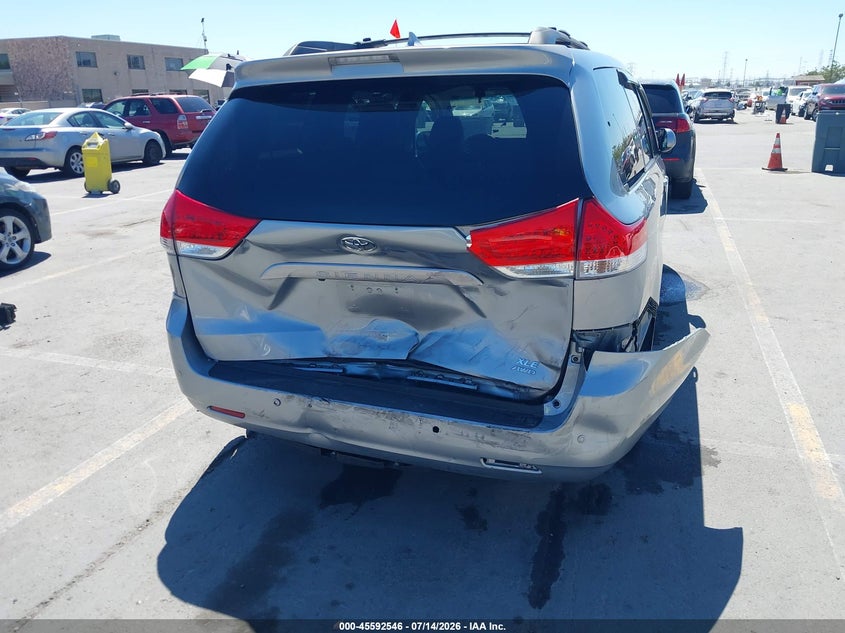 2011 Toyota Sienna VIN 5TDDK3DC5BS009794 IAAI salvage auction — REAR END, Salvage (California), sold $2,300 on 2026-07-27 (photo 6)