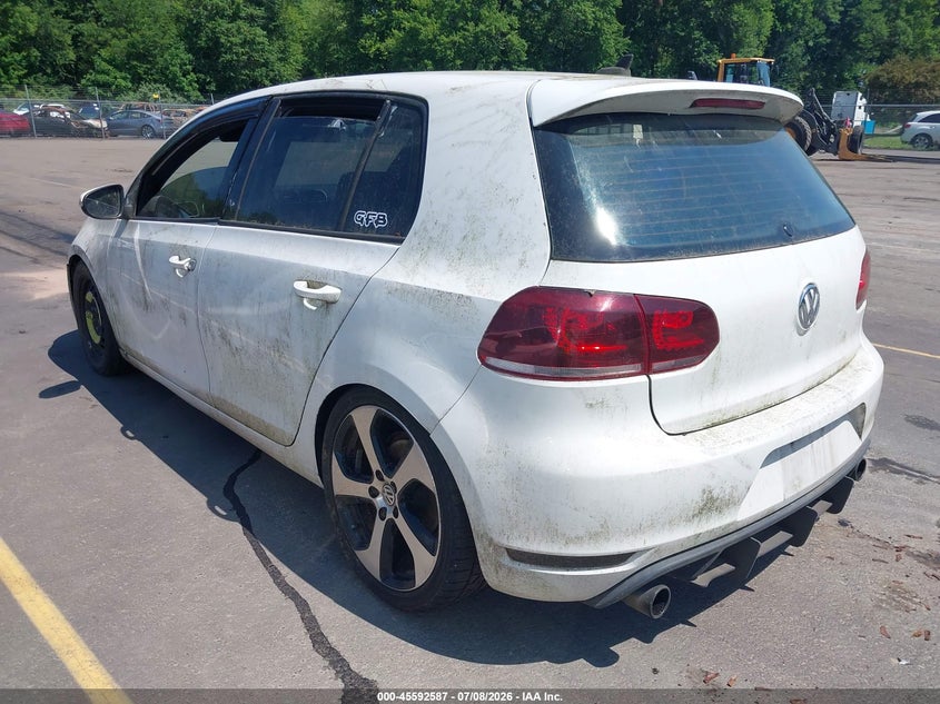 2013 Volkswagen Gti VIN WVWHD7AJ4DW139977 IAAI salvage auction — NORMAL WEAR, Clear (Connecticut), sold $1,000 on 2026-07-23 (photo 3)