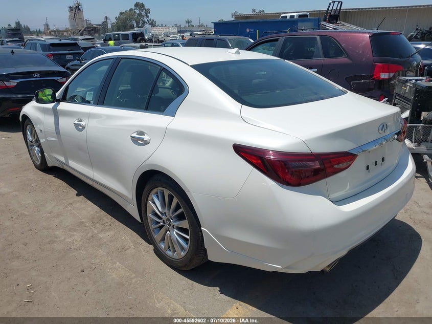 2019 Infiniti Q50 VIN JN1EV7AP0KM514084 IAAI salvage auction — RIGHT SIDE, Salvage Title, sold $3,650 on 2026-07-29 (photo 3)