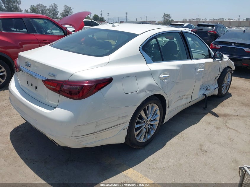2019 Infiniti Q50 VIN JN1EV7AP0KM514084 IAAI salvage auction — RIGHT SIDE, Salvage Title, sold $3,650 on 2026-07-29 (photo 4)