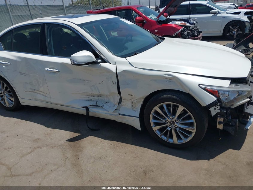 2019 Infiniti Q50 VIN JN1EV7AP0KM514084 IAAI salvage auction — RIGHT SIDE, Salvage Title, sold $3,650 on 2026-07-29 (photo 6)