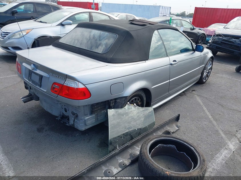 2006 BMW 3 series VIN WBABW53426PZ42454 IAAI salvage auction — SIDE, Salvage (California), sold $675 on 2026-08-13 (photo 4)
