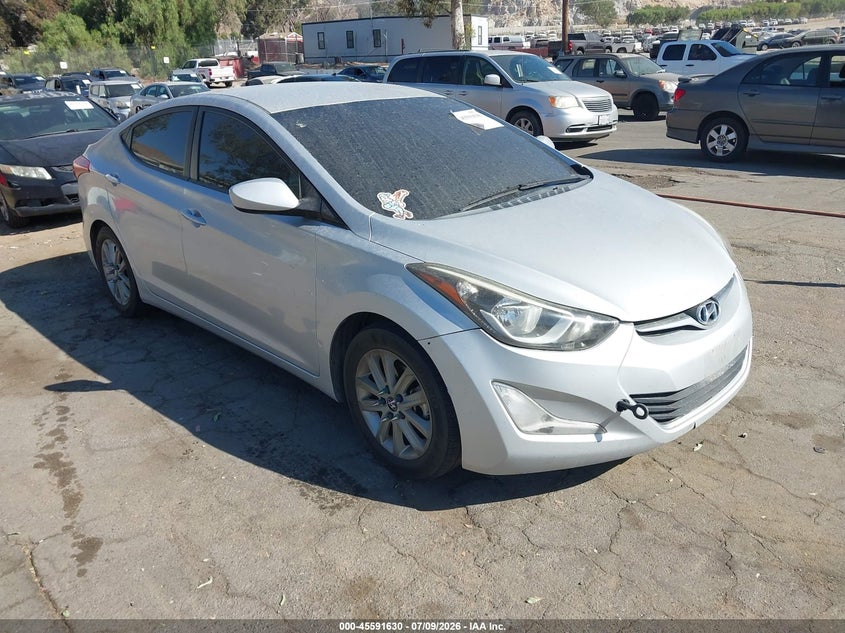 2014 Hyundai Elantra VIN KMHDH4AE6EU172718 IAAI salvage auction — NORMAL WEAR, Clear - Dealer Only (California), sold $650 on 2026-07-28 (photo 1)