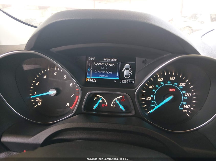 2016 Ford Escape VIN 1FMCU0J95GUA09192 IAAI salvage auction — RIGHT FRONT, Salvage Title, sold $1,650 on 2026-07-28 (photo 7)