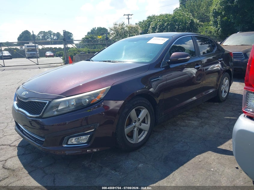 2014 Kia Optima VIN 5XXGM4A7XEG261079 IAAI salvage auction — NORMAL WEAR, Salvage Rebuilt (North Carolina), sold $500 on 2026-07-30 (photo 2)