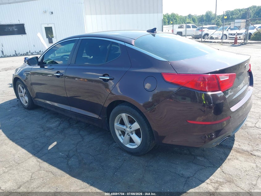 2014 Kia Optima VIN 5XXGM4A7XEG261079 IAAI salvage auction — NORMAL WEAR, Salvage Rebuilt (North Carolina), sold $500 on 2026-07-30 (photo 3)