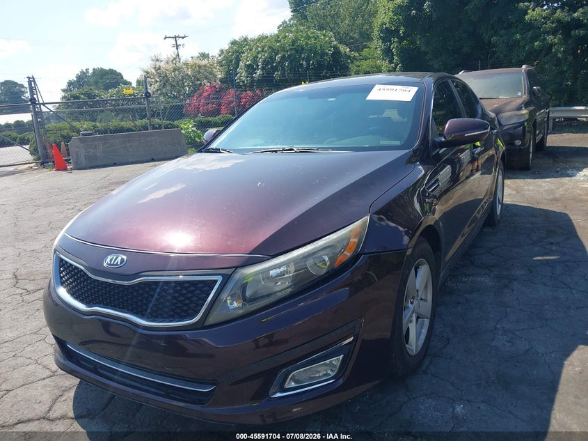 2014 Kia Optima VIN 5XXGM4A7XEG261079 IAAI salvage auction — NORMAL WEAR, Salvage Rebuilt (North Carolina), sold $500 on 2026-07-30 (photo 6)