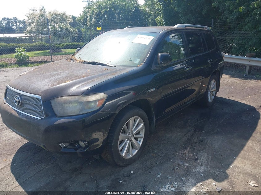 2008 Toyota Highlander hybrid VIN JTEEW44A082025684 IAAI salvage auction — NORMAL WEAR, Clear (North Carolina), sold $1,200 on 2026-07-30 (photo 2)