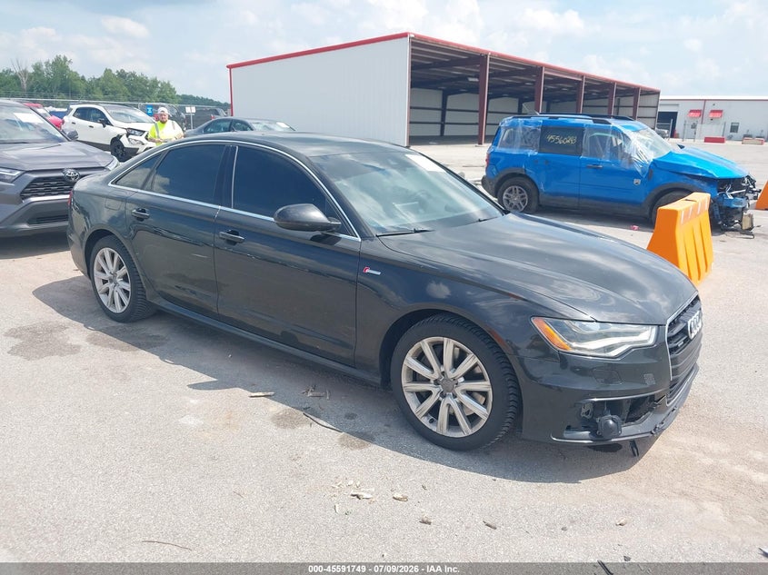 2012 Audi A6 VIN WAUJGAFC2CN176365 IAAI salvage auction — FRONT END, Salvage Title, sold $25 on 2026-08-02 (photo 1)