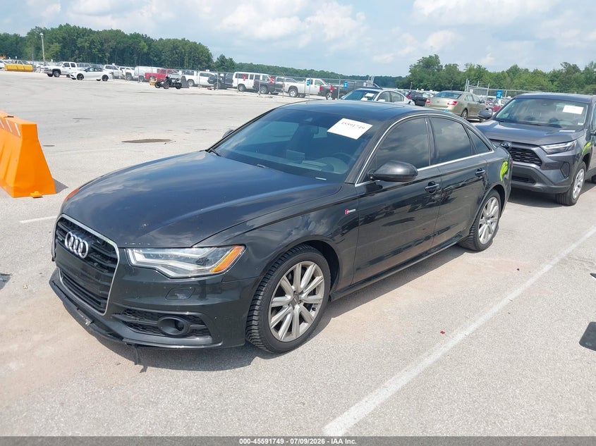 2012 Audi A6 VIN WAUJGAFC2CN176365 IAAI salvage auction — FRONT END, Salvage Title, sold $25 on 2026-08-02 (photo 2)