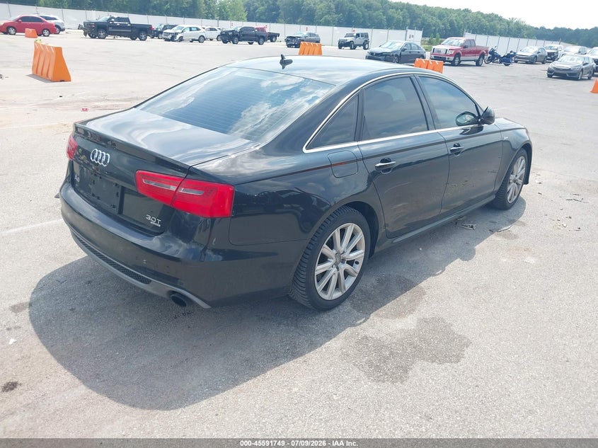 2012 Audi A6 VIN WAUJGAFC2CN176365 IAAI salvage auction — FRONT END, Salvage Title, sold $25 on 2026-08-02 (photo 4)