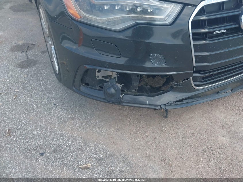 2012 Audi A6 VIN WAUJGAFC2CN176365 IAAI salvage auction — FRONT END, Salvage Title, sold $25 on 2026-08-02 (photo 6)