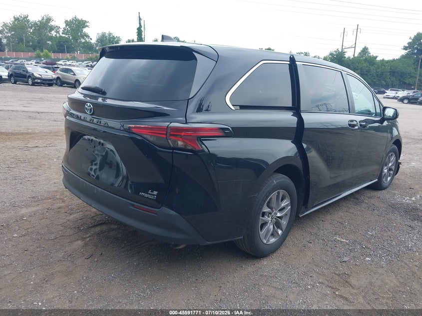 2022 Toyota Sienna VIN 5TDKRKEC9NS131767 IAAI salvage auction — NORMAL WEAR, Enterprise Vehicles Clear Only (New Jersey), sold $31,000 on 2026-07-24 (photo 4)