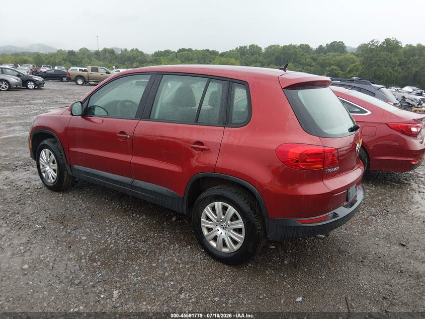 2014 Volkswagen Tiguan VIN WVGCV3AX7EW086838 IAAI salvage auction — NORMAL WEAR, Wait Title, sold $1,100 on 2026-08-13 (photo 3)