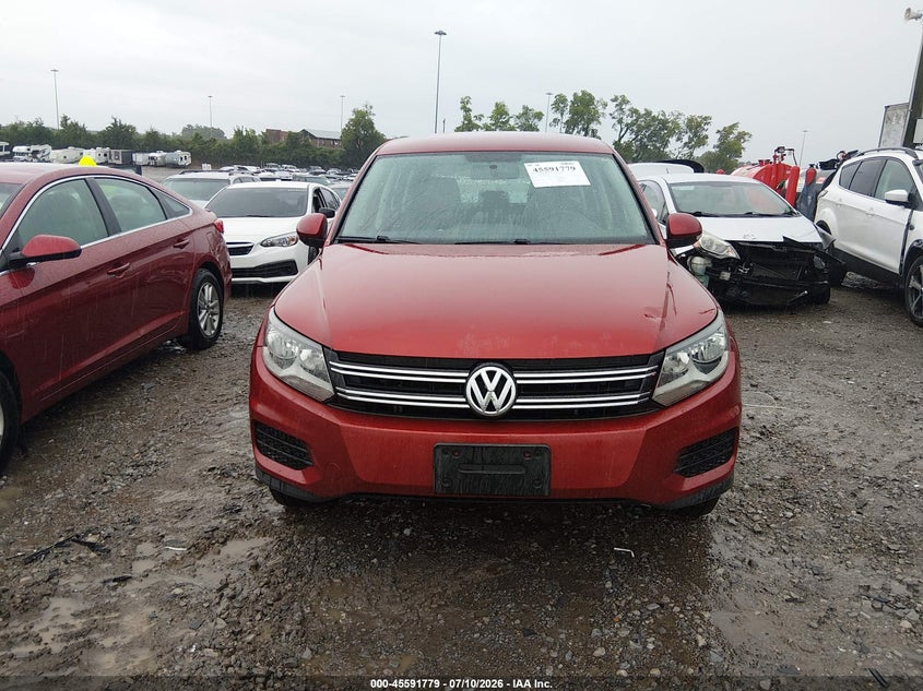 2014 Volkswagen Tiguan VIN WVGCV3AX7EW086838 IAAI salvage auction — NORMAL WEAR, Wait Title, sold $1,100 on 2026-08-13 (photo 6)